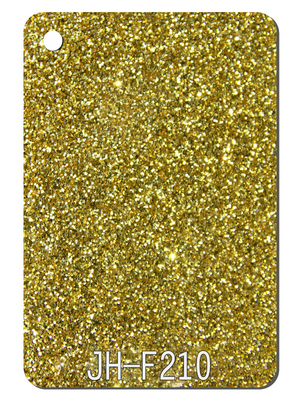 1220x2440mm Vàng lấp lánh Tấm acrylic Ngôi nhà Hộp đèn treo tường Trang trí thân thiện với môi trường