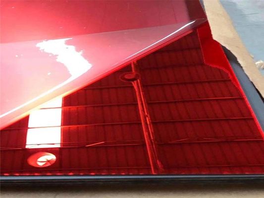 Tấm gương acrylic màu đỏ 6ft X 4ft Acrylic Splashback Tấm phản chiếu cao
