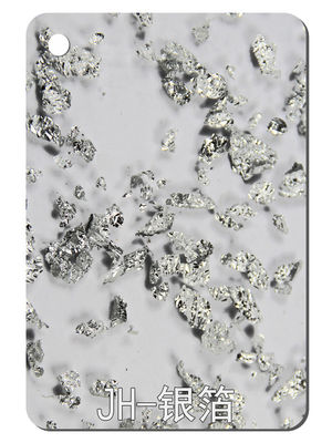 Thiết kế kết cấu lá bạc Tấm acrylic Tấm nhựa PMMA Vật liệu nguyên chất 2,5mm-15mm